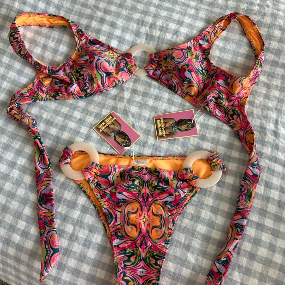 NWT Strawberry Milk Mob Bikini